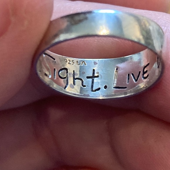 “Faith” sterling silver ring, 7 - Picture 2 of 2